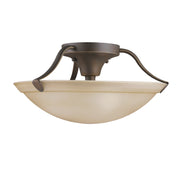 Semi Flush 3-Light in Olde Bronze
