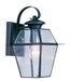 Westover 1 Light Outdoor Wall Lantern in Black
