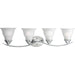Trinity 4-Light Bath Bracket in Polished Chrome