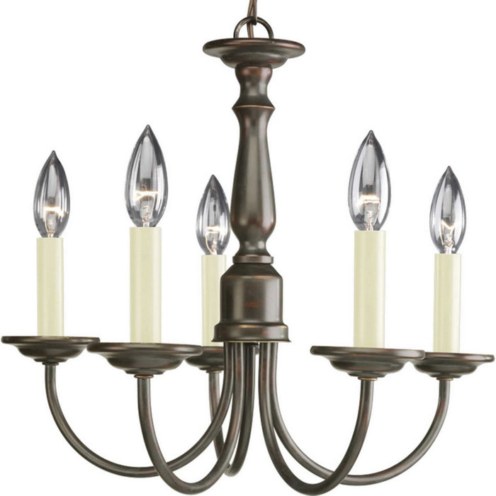 Five Light 5-Light Chandelier in Antique Bronze