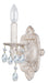 Paris Market 1 Light Wall Mount in Antique White with Clear Spectra Crystal