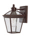Ellijay 1-Light Outdoor Wall Lantern in English Bronze