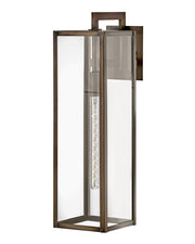 Max Large Wall Mount Lantern in Burnished Bronze