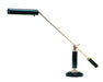 Counter Balance Polished Brass and Black Marble Piano Desk Lamp