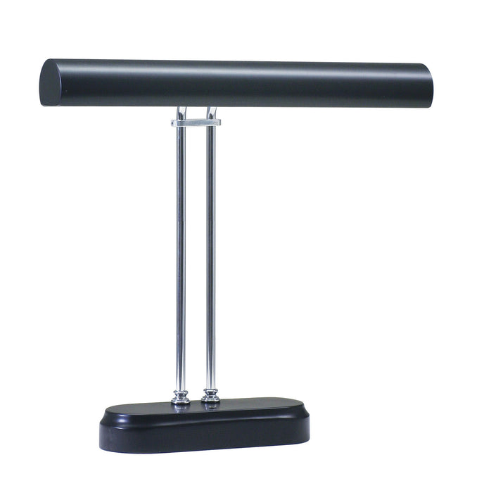 Digital Piano Lamp 16 Inch Black with Chrome Accents