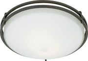Ozark 2-Light Flush Mount in Iron Gate