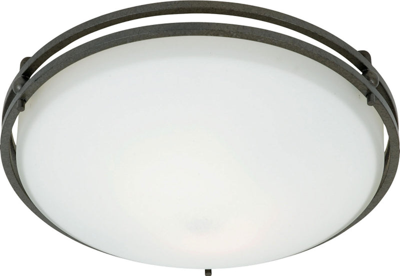 Ozark 2-Light Flush Mount in Iron Gate