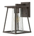 Burke Small Wall Mount Lantern in Oil Rubbed Bronze with Clear glass