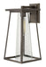 Burke Large Wall Mount Lantern in Oil Rubbed Bronze with Clear glass