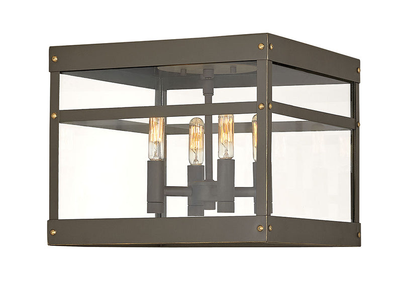 Porter Medium Flush Mount in Oil Rubbed Bronze