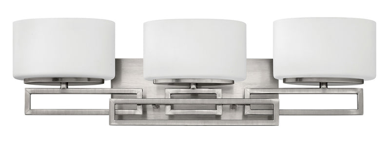 Lanza Three Light Vanity in Antique Nickel - Lamps Expo