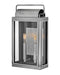 Sag Harbor Medium Wall Mount Lantern in Antique Brushed Aluminum
