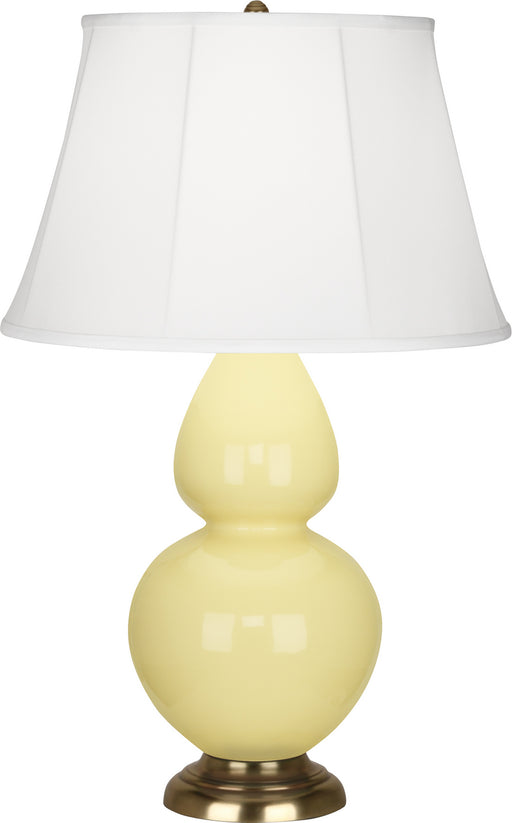 Robert Abbey (1604) Double Gourd Table Lamp with Ivory Stretched Fabric Shade