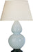 Robert Abbey (1646X) Double Gourd Table Lamp with Pearl Dupioni Fabric Shade