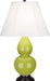 Robert Abbey (1653) Small Double Gourd Accent Lamp with Ivory Stretched Fabric Shade