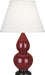 Robert Abbey (1657X) Small Double Gourd Accent Lamp with Pearl Dupioni Fabric Shade