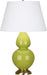 Robert Abbey (1663X) Double Gourd Table Lamp with Pearl Dupioni Fabric Shade