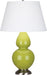 Robert Abbey (1673X) Double Gourd Table Lamp with Pearl Dupioni Fabric Shade