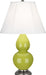 Robert Abbey (1693) Small Double Gourd Accent Lamp with Ivory Stretched Fabric Shade