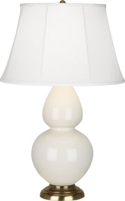 Robert Abbey (1754) Double Gourd Table Lamp with Ivory Stretched Fabric Shade