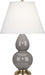 Robert Abbey (1768X) Small Double Gourd Accent Lamp with Pearl Dupioni Fabric Shade