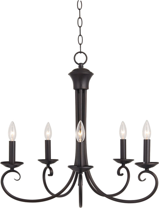 Loft 5-Light Chandelier in Oil Rubbed Bronze