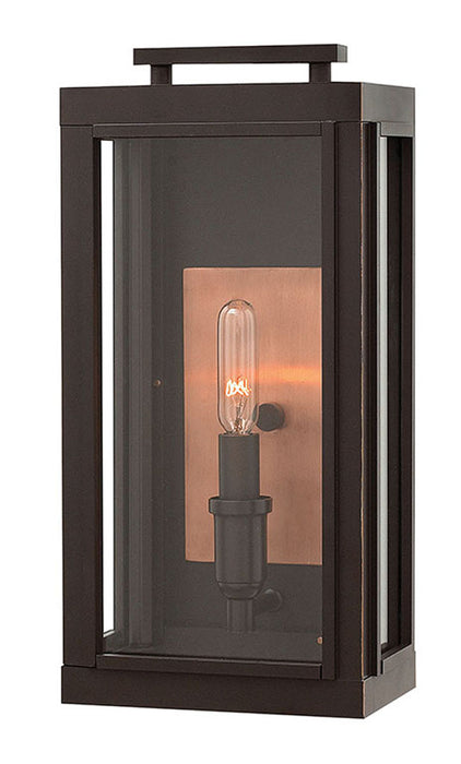 Sutcliffe Small Wall Mount Lantern in Oil Rubbed Bronze
