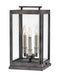 Sutcliffe Large Pier Mount Lantern in Aged Zinc