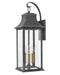 Adair Large Wall Mount Lantern in Aged Zinc