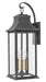 Adair Large Wall Mount Lantern in Aged Zinc