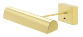 Battery Operated Classic LED 14" Picture Light in Satin Brass - Lamps Expo