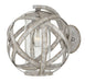 Carson Small Wall Mount Sconce in Weathered Zinc