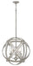 Carson Medium Orb Outdoor Chandelier in Weathered Zinc