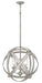 Carson Medium Orb Outdoor Chandelier in Weathered Zinc