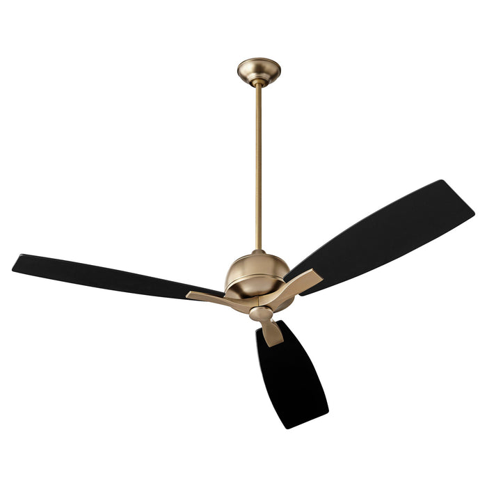 Juno 60" 3-Blade Ceiling Fan in Aged Brass - Lamps Expo