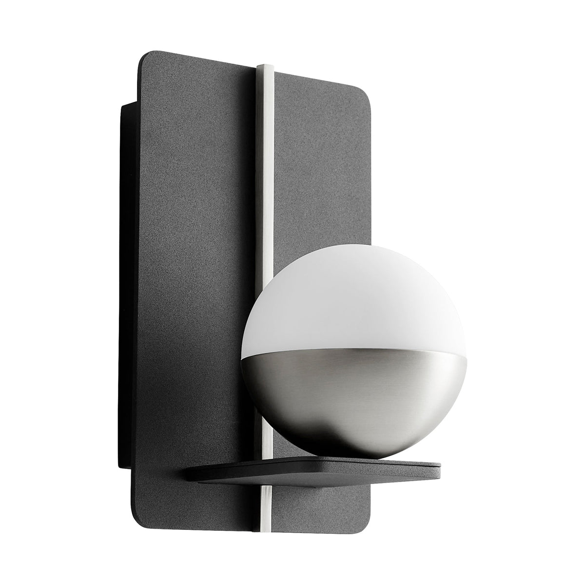 Iota Sconce in Black with Satin Nikcel - Lamps Expo