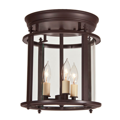 Mayson Bent Glass Ceiling Lantern - Medium in Oil rubbed bronze