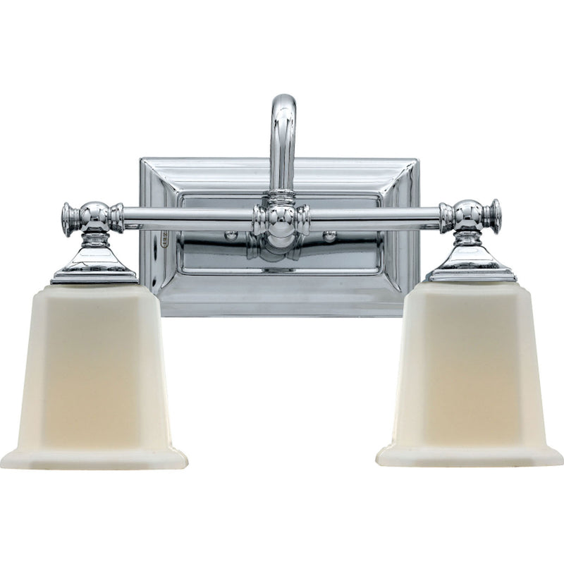 Nicholas 2-Light Bath Vanity in Polished Chrome