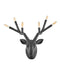 Stag Six Light Sconce in Black