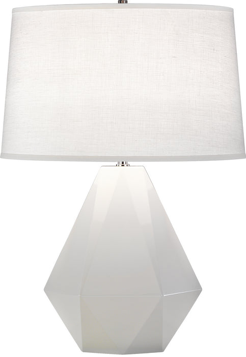 Robert Abbey (932) Delta Table Lamp with Oyster Linen Shade