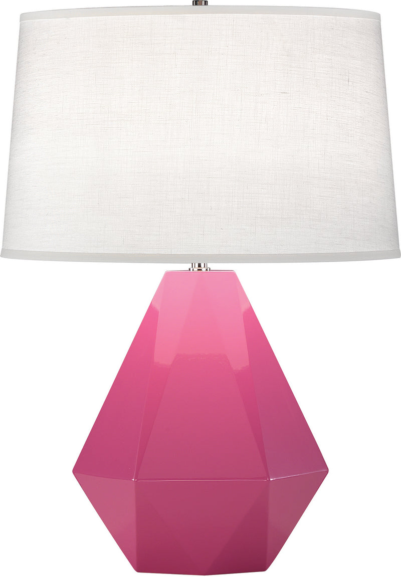 Robert Abbey (941) Delta Table Lamp with Oyster Linen Shade