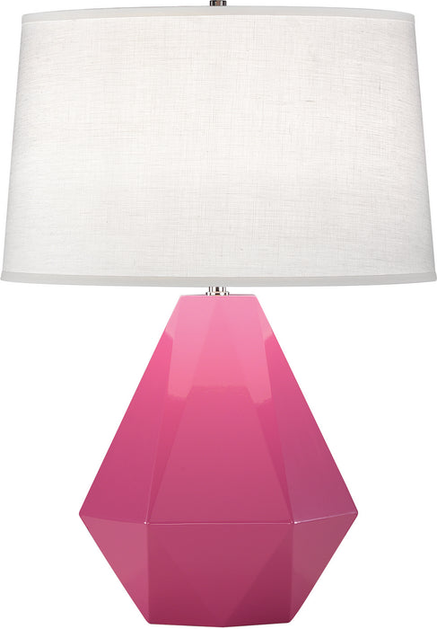 Robert Abbey (941) Delta Table Lamp with Oyster Linen Shade