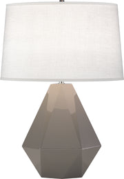 Robert Abbey (942) Delta Table Lamp with Oyster Linen Shade