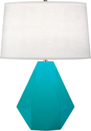 Robert Abbey (943) Delta Table Lamp with Oyster Linen Shade