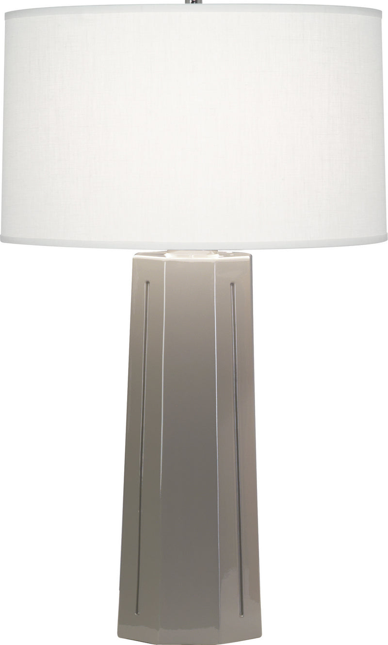 Robert Abbey (972) Mason Table Lamp with Oyster Linen Shade
