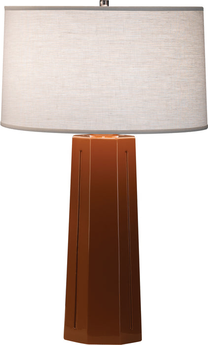 Robert Abbey (974) Mason Table Lamp with Oyster Linen Shade