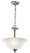 Wynberg Pendant/Semi Flush 2-Light in Brushed Nickel