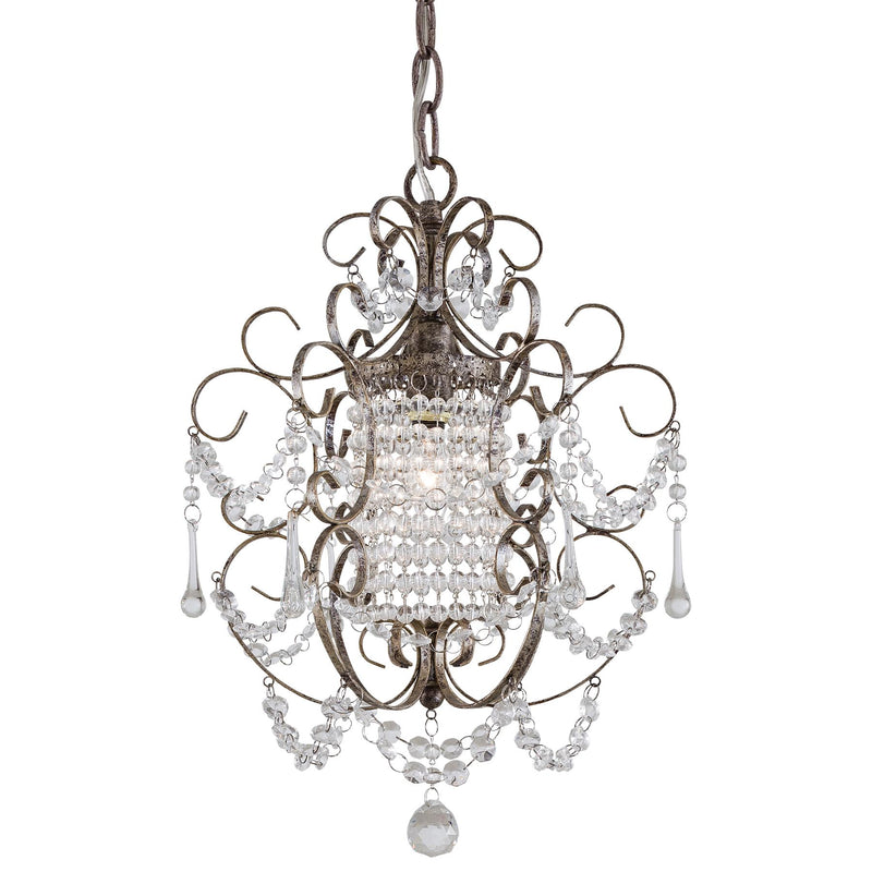 1-Light Mini-Chandelier in Westport Silver - Lamps Expo
