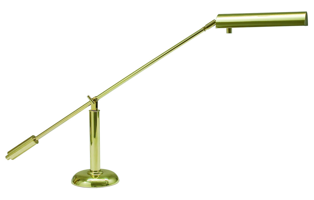 Counter Balance Polished Brass Piano Desk Lamp