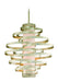 Vertigo 4-Light Pendant in Modern Silver Leaf - Lamps Expo